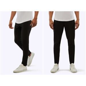 Cuts Clothing Men's AO 5 Pocket Slim Pants Black 36" x 29" Everyday Work Travel